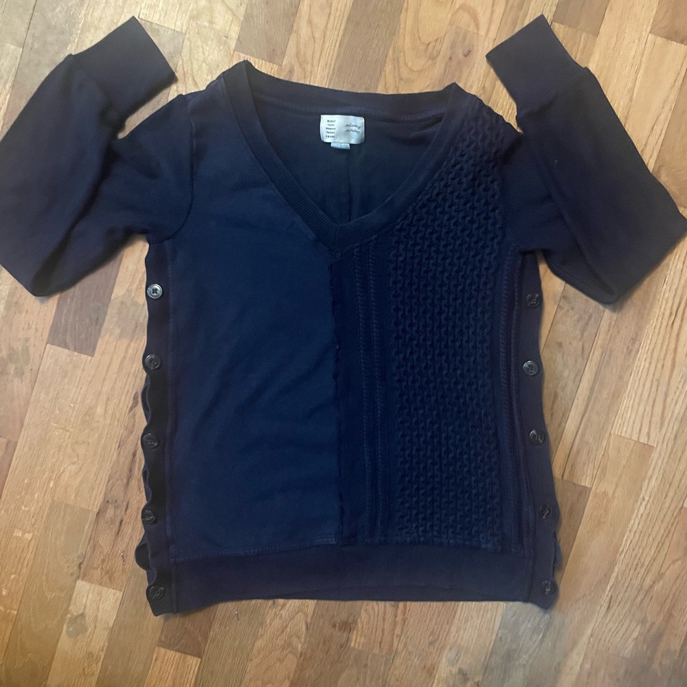 Anthropologie Saturday/Sunday Arcana Mixed-Media Pullover